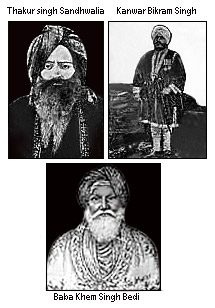 The people who helped to establish the Singh Sabha