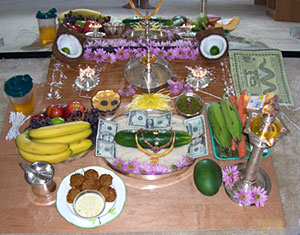 Varushapirappu , Tamil New Year Ritual