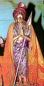 Alvar Tirunagari - who was a devotee of the deity in the Srirangam temple, was a brigand and highway robber before divine wisdom came to him through the grace of God